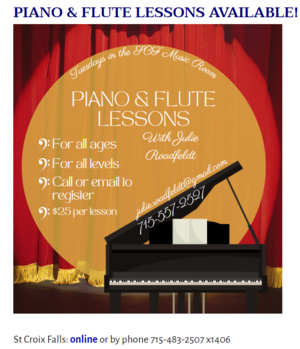 piano and flute lessons