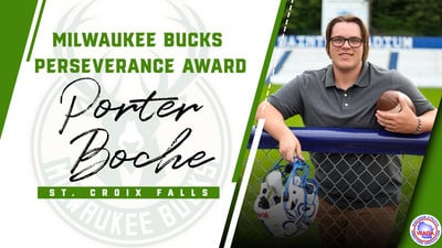 Porter Boche received a Very Special Award